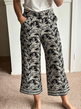 Max Studio Wide Leg Floral Pants